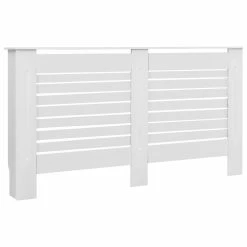 Flash Sale 🔥 Radiator Covers 2 pcs White 152x19x81.5 cm MDF ⌛ -Appliances Sales Store Radiator Covers 2 pcs White 152x19x81 5 cm MDF 428893 2