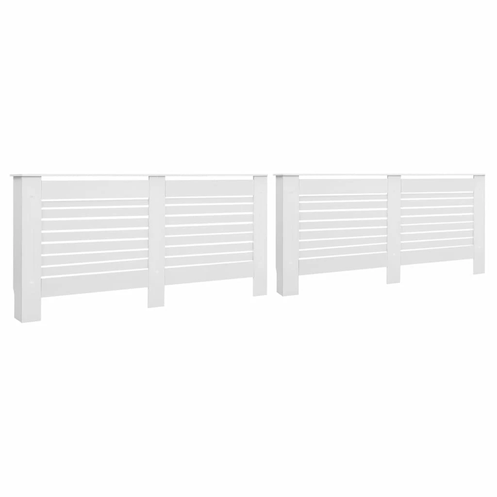 New 🔥 Radiator Covers 2 pcs White 172x19x81.5 cm MDF ❤️ 4 New 🔥 Radiator Covers 2 pcs White 172x19x81.5 cm MDF ❤️ - Image 2