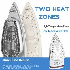 Top 10 ✨ Sonifer SF9034 1600W Clothes Electric Iron, Ceramic Soleplate, Fabric Steam Iron, 160ml Water Tank, Vertical Fast Heat ⭐ -Appliances Sales Store Sonifer SF9034 1600W Clothes Electric Iron 507630 2