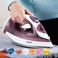 Top 10 ✨ Sonifer SF9034 1600W Clothes Electric Iron, Ceramic Soleplate, Fabric Steam Iron, 160ml Water Tank, Vertical Fast Heat ⭐ -Appliances Sales Store Sonifer SF9034 1600W Clothes Electric Iron 507630 3