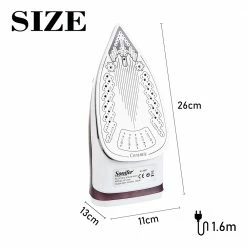 Top 10 ✨ Sonifer SF9034 1600W Clothes Electric Iron, Ceramic Soleplate, Fabric Steam Iron, 160ml Water Tank, Vertical Fast Heat ⭐ -Appliances Sales Store Sonifer SF9034 1600W Clothes Electric Iron 507630 5