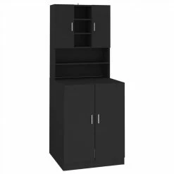 Cheap 😍 Washing Machine Cabinet Black 🧨 -Appliances Sales Store Washing Machine Cabinet Black 483640 1
