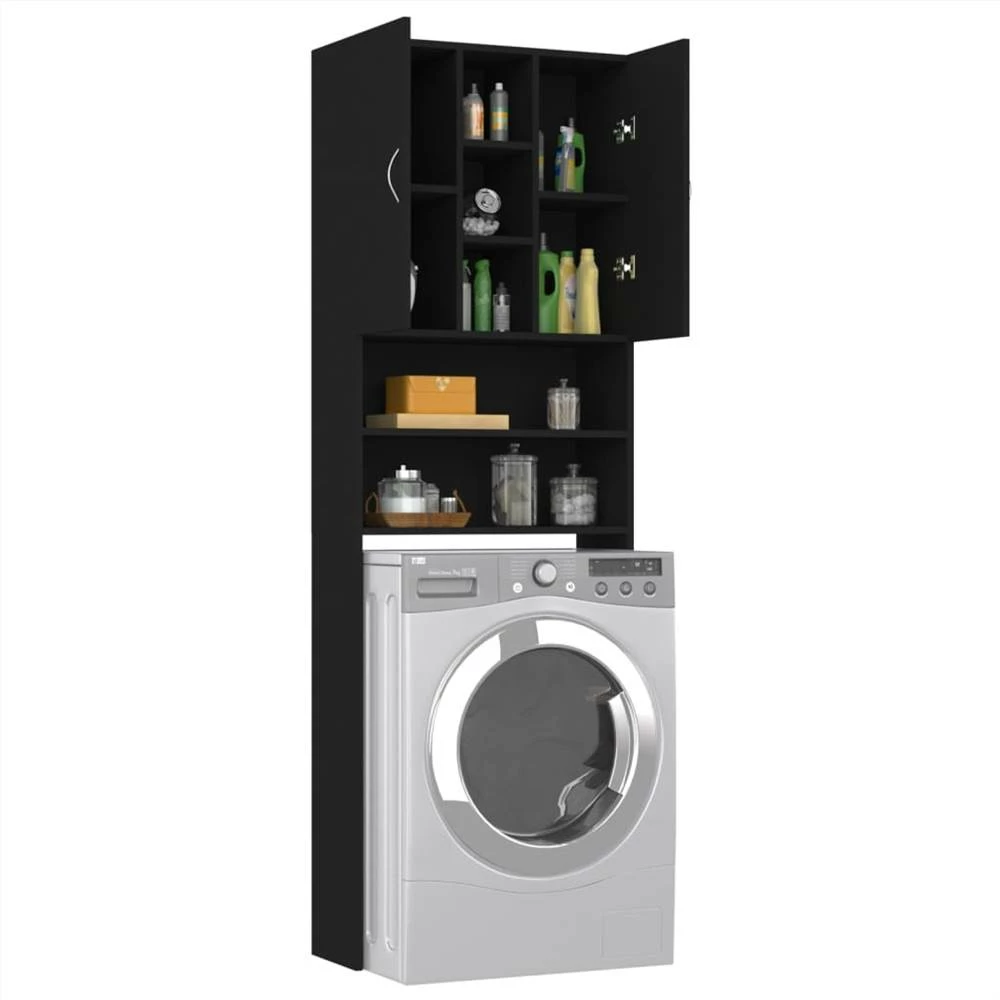 Best reviews of π Washing Machine Cabinet Black 64x25.5x190 cm π 5 Best reviews of π Washing Machine Cabinet Black 64x25.5x190 cm π - Image 3