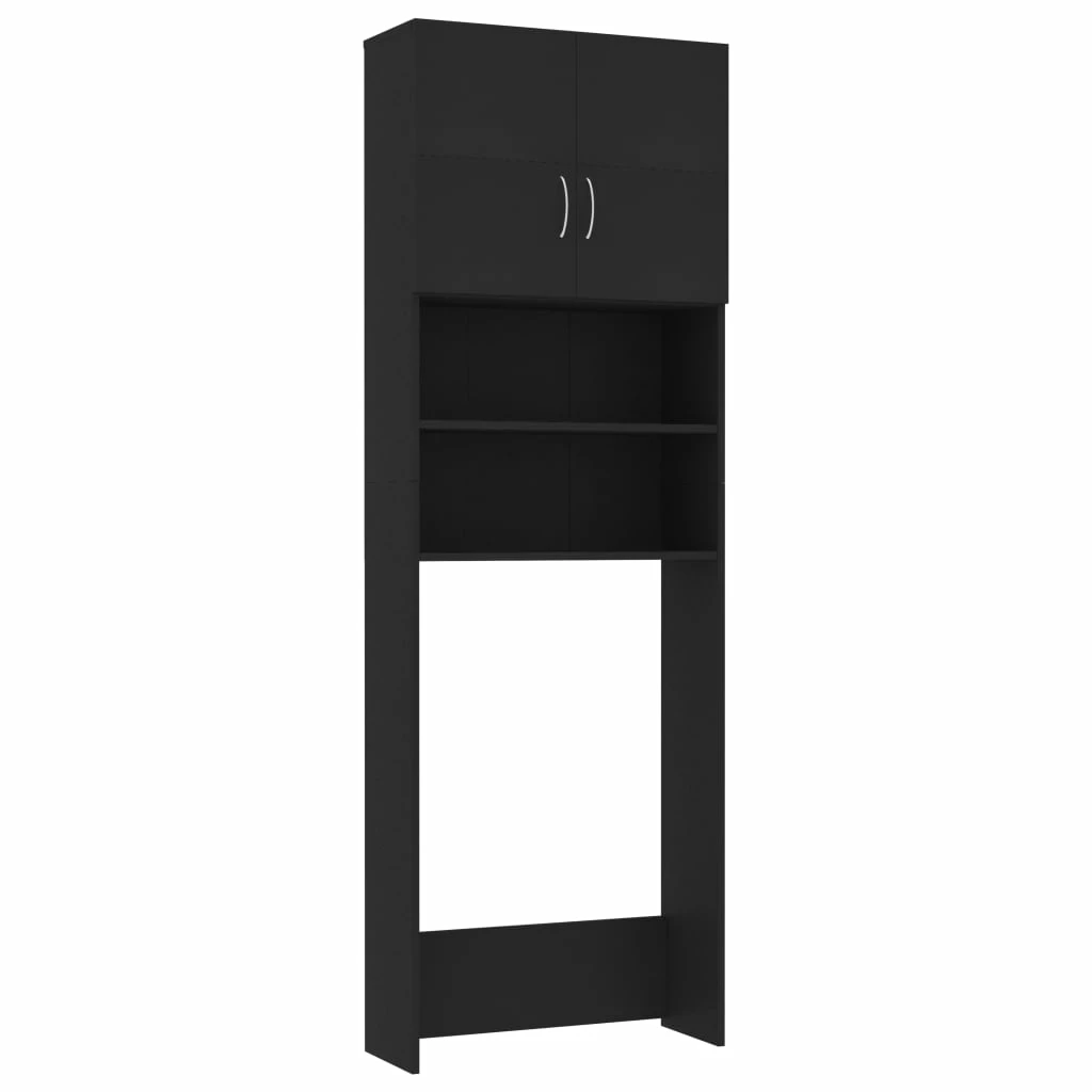 Best reviews of 𧨠Washing Machine Cabinet Black 64x25.5x190 cm Chipboard π 4 Best reviews of 𧨠Washing Machine Cabinet Black 64x25.5x190 cm Chipboard π - Image 2