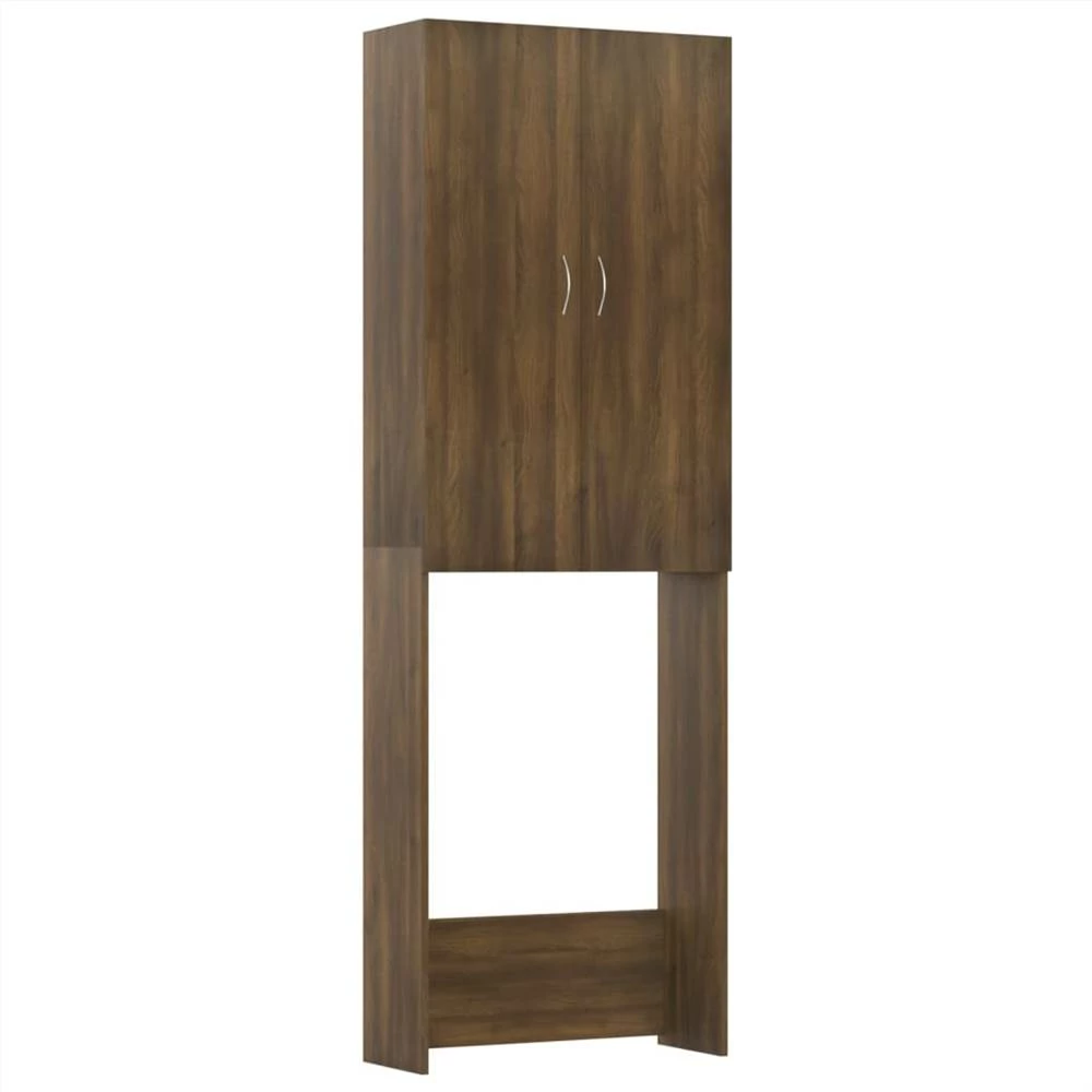 Best Pirce π Washing Machine Cabinet Brown Oak 64x25.5x190 cm βοΈ 4 Best Pirce π Washing Machine Cabinet Brown Oak 64x25.5x190 cm βοΈ - Image 2