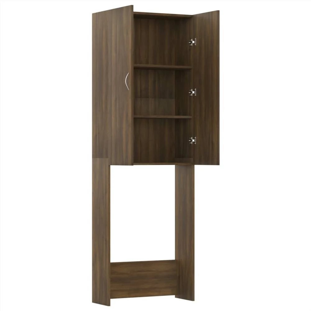 Best Pirce π Washing Machine Cabinet Brown Oak 64x25.5x190 cm βοΈ 8 Best Pirce π Washing Machine Cabinet Brown Oak 64x25.5x190 cm βοΈ - Image 6