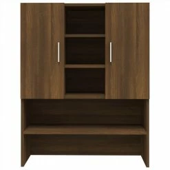 Cheap ✨ Washing Machine Cabinet Brown Oak 70.5x25.5x90 cm 🛒 -Appliances Sales Store Washing Machine Cabinet Brown Oak 70 5x25 5x90 cm 515007 5