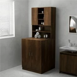 Discount ✨ Washing Machine Cabinet Brown Oak 71x71.5x91.5 cm 😀