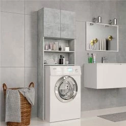 Top 10 🛒 Washing Machine Cabinet Concrete Grey 64x25.5x190 cm Chipboard 🎉