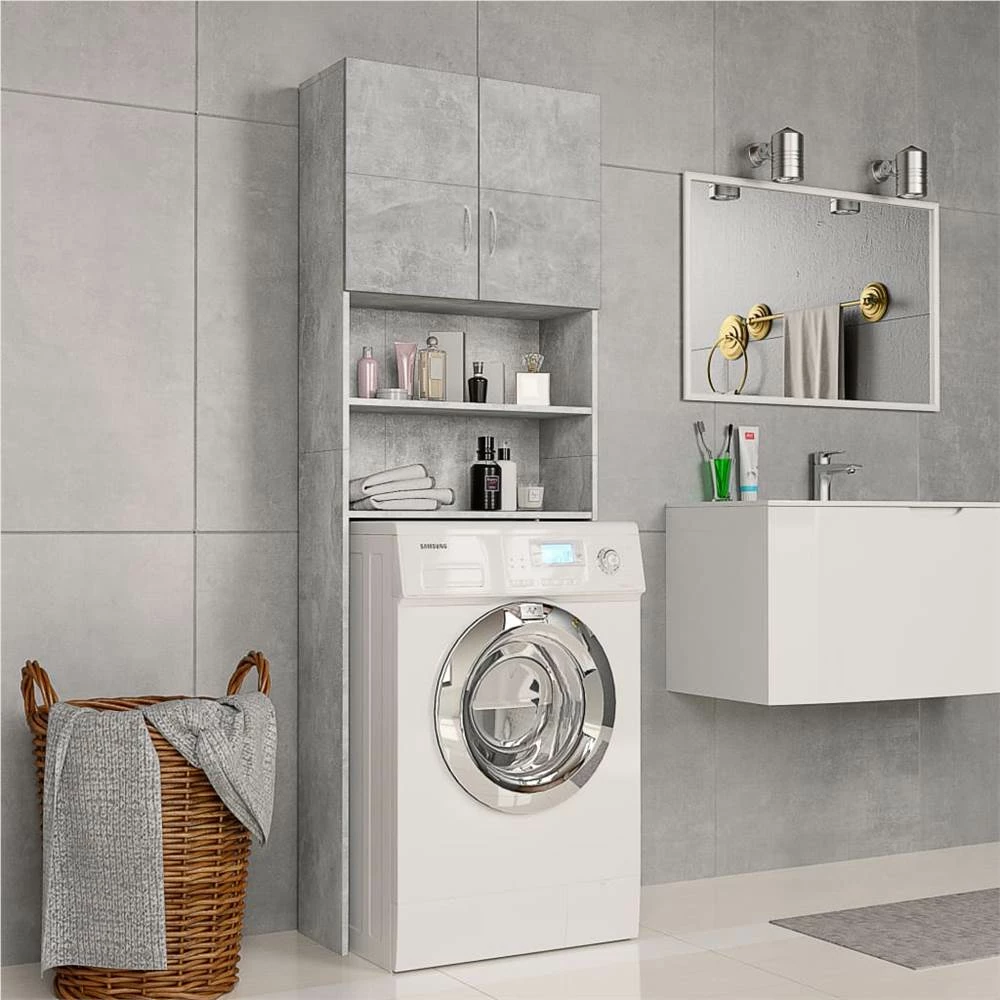 Top 10 ๐ Washing Machine Cabinet Concrete Grey 64x25.5x190 cm Chipboard ๐ 3 Top 10 ๐ Washing Machine Cabinet Concrete Grey 64x25.5x190 cm Chipboard ๐