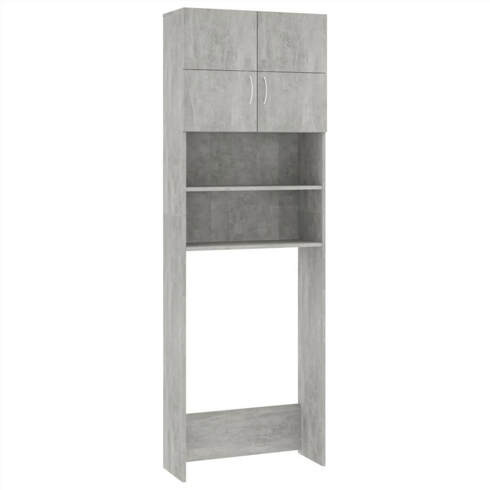Top 10 ๐ Washing Machine Cabinet Concrete Grey 64x25.5x190 cm Chipboard ๐ 4 Top 10 ๐ Washing Machine Cabinet Concrete Grey 64x25.5x190 cm Chipboard ๐ - Image 2