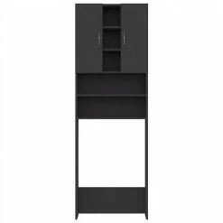 Promo 😀 Washing Machine Cabinet Grey 64x25.5x190 cm 👍 -Appliances Sales Store Washing Machine Cabinet Grey 64x25 5x190 cm 483911 5