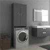 Wholesale ⌛ Washing Machine Cabinet Grey 64x25.5x190 cm 🔥 -Appliances Sales Store Washing Machine Cabinet Grey 64x25 5x190 cm 485334 0
