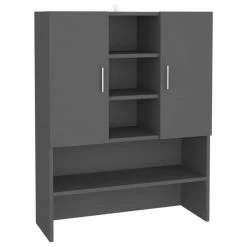 Coupon ✔️ Washing Machine Cabinet Grey 70.5x25.5x90 cm 👍 -Appliances Sales Store Washing Machine Cabinet Grey 70 5x25 5x90 cm 486610 1