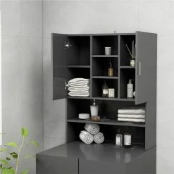 Coupon ✔️ Washing Machine Cabinet Grey 70.5x25.5x90 cm 👍 -Appliances Sales Store Washing Machine Cabinet Grey 70 5x25 5x90 cm 486610 3