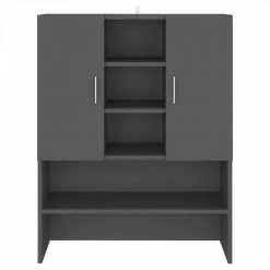 Coupon ✔️ Washing Machine Cabinet Grey 70.5x25.5x90 cm 👍 -Appliances Sales Store Washing Machine Cabinet Grey 70 5x25 5x90 cm 486610 4