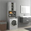 Best Pirce 🎁 Washing Machine Cabinet Grey Sonoma 64x25.5x190 cm ✨ 1 Best Pirce 🎁 Washing Machine Cabinet Grey Sonoma 64x25.5x190 cm ✨ -Appliances Sales Store Washing Machine Cabinet Grey Sonoma 64x25 5x190 cm 513880 0