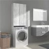 Hot Sale ⌛ Washing Machine Cabinet Grey sonoma 64x25.5x190 cm 🔔