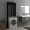 New โจ Washing Machine Cabinet High Gloss Black 64x25.5x190 cm ๐ 2 New โจ Washing Machine Cabinet High Gloss Black 64x25.5x190 cm ๐ -Appliances Sales Store Washing Machine Cabinet High Gloss Black 64x25 5x190 cm 484040 0
