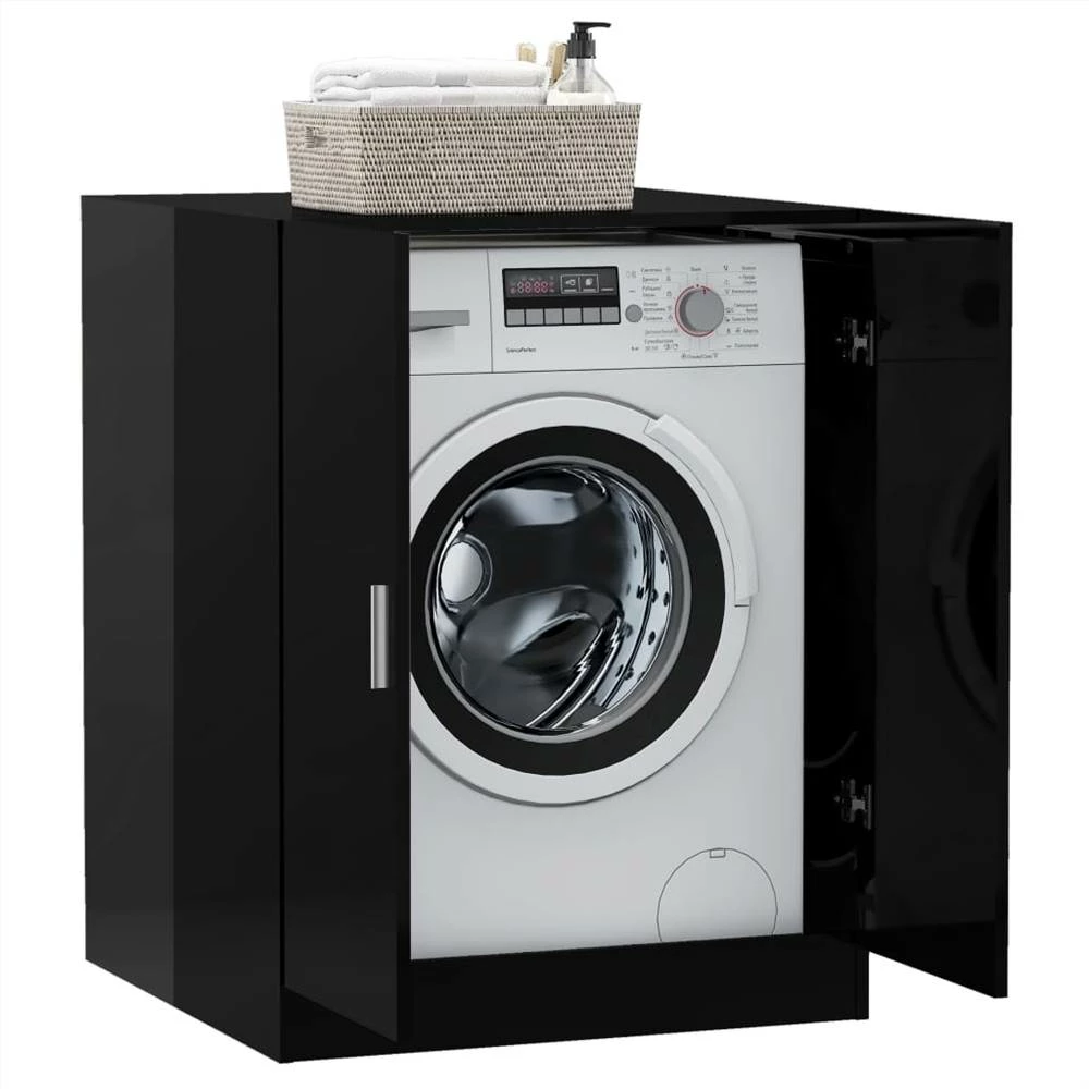 Best Sale ๐ Washing Machine Cabinet High Gloss Black 71x71.5x91.5 cm ๐ฏ 5 Best Sale ๐ Washing Machine Cabinet High Gloss Black 71x71.5x91.5 cm ๐ฏ - Image 3