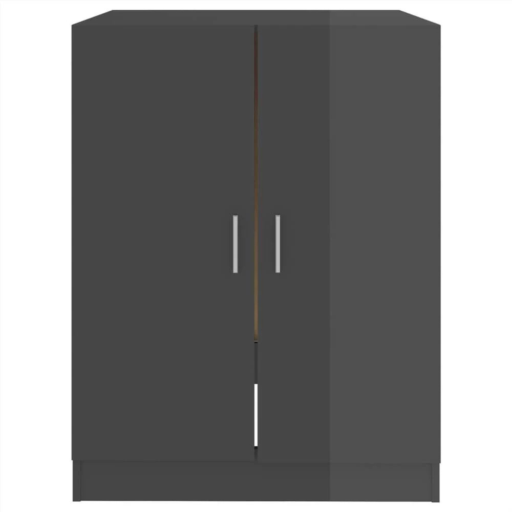 Flash Sale 🎉 Washing Machine Cabinet High Gloss Grey 71x71.5x91.5 cm 😉 7 Flash Sale 🎉 Washing Machine Cabinet High Gloss Grey 71x71.5x91.5 cm 😉 - Image 5