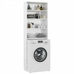 Deals 🤩 Washing Machine Cabinet High Gloss White 64x24x190 cm 👍 10 Deals 🤩 Washing Machine Cabinet High Gloss White 64x24x190 cm 👍 -Appliances Sales Store Washing Machine Cabinet High Gloss White 64x24x190 cm 486784 2