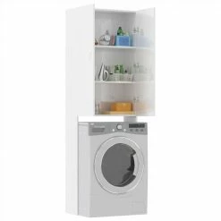 Cheap ๐ฏ Washing Machine Cabinet High Gloss White 64x25.5x190 cm ๐ 10 Cheap ๐ฏ Washing Machine Cabinet High Gloss White 64x25.5x190 cm ๐ -Appliances Sales Store Washing Machine Cabinet High Gloss White 64x25 5x190 cm 486825 2