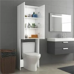 Cheap ๐ฏ Washing Machine Cabinet High Gloss White 64x25.5x190 cm ๐ 12 Cheap ๐ฏ Washing Machine Cabinet High Gloss White 64x25.5x190 cm ๐ -Appliances Sales Store Washing Machine Cabinet High Gloss White 64x25 5x190 cm 486825 4