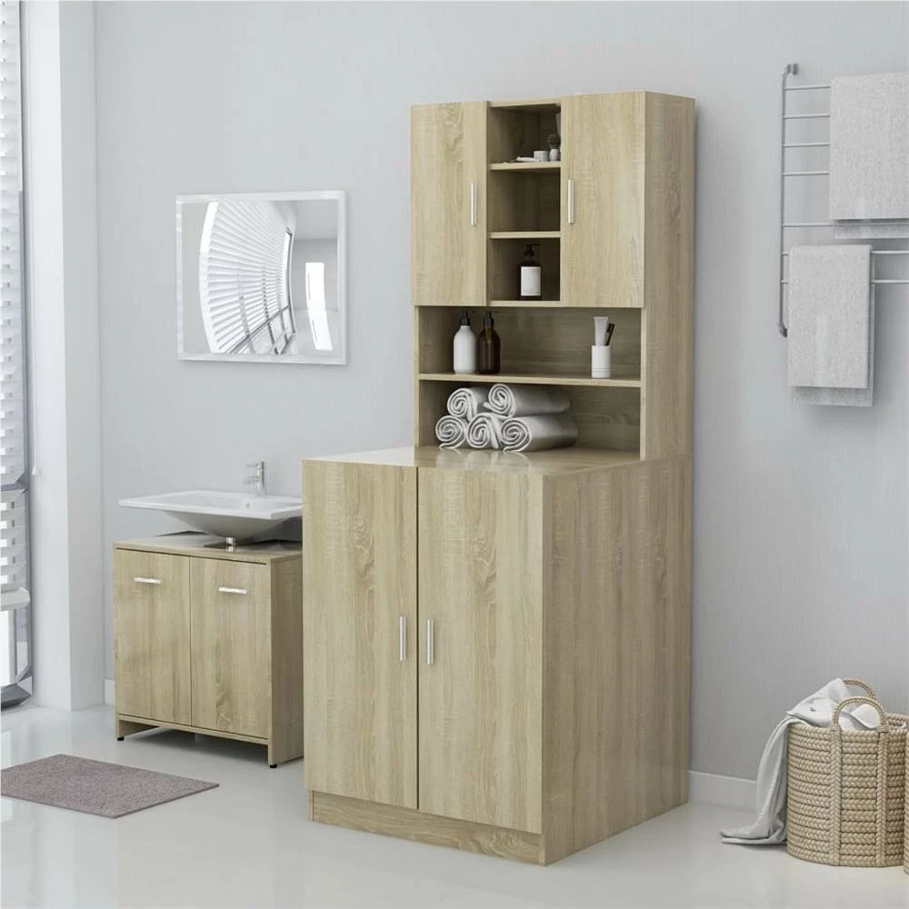 Buy ❤️ Washing Machine Cabinet Sonoma Oak ⌛ 5 Buy ❤️ Washing Machine Cabinet Sonoma Oak ⌛ - Image 3