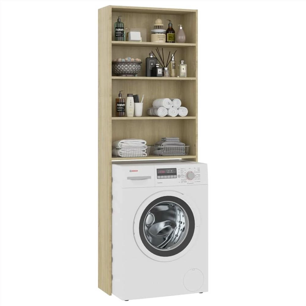 Buy 🎉 Washing Machine Cabinet Sonoma Oak 64x24x190 cm 👏 5 Buy 🎉 Washing Machine Cabinet Sonoma Oak 64x24x190 cm 👏 - Image 3