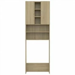 Brand new 🎁 Washing Machine Cabinet Sonoma Oak 64x25.5x190 cm ✔️ -Appliances Sales Store Washing Machine Cabinet Sonoma Oak 64x25 5x190 cm 485382 5