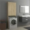 Brand new 💯 Washing Machine Cabinet Sonoma Oak 64x25.5x190 cm 🤩 -Appliances Sales Store Washing Machine Cabinet Sonoma Oak 64x25 5x190 cm 485383 0