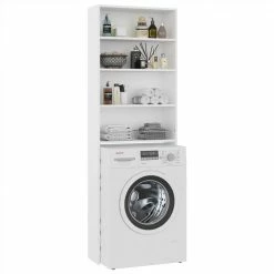 Hot Sale ⭐ Washing Machine Cabinet White 64x24x190 cm 🎉 10 Hot Sale ⭐ Washing Machine Cabinet White 64x24x190 cm 🎉 -Appliances Sales Store Washing Machine Cabinet White 64x24x190 cm 486782 2