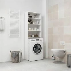 Hot Sale ⭐ Washing Machine Cabinet White 64x24x190 cm 🎉 12 Hot Sale ⭐ Washing Machine Cabinet White 64x24x190 cm 🎉 -Appliances Sales Store Washing Machine Cabinet White 64x24x190 cm 486782 4