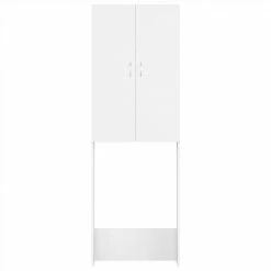 Cheap 😉 Washing Machine Cabinet White 64x25.5x190 cm 🥰 -Appliances Sales Store Washing Machine Cabinet White 64x25 5x190 cm 486824 5