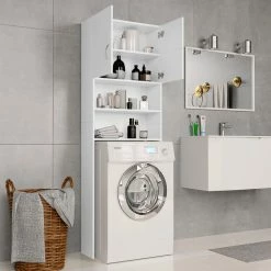 Best Sale β Washing Machine Cabinet White 64x25.5x190 cm Chipboard π 10 Best Sale β Washing Machine Cabinet White 64x25.5x190 cm Chipboard π -Appliances Sales Store Washing Machine Cabinet White 64x25 5x190 cm Chipboard 428005 2