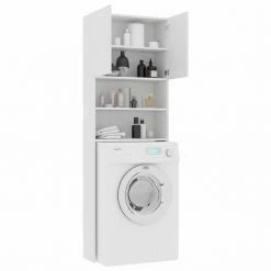 Best Sale β Washing Machine Cabinet White 64x25.5x190 cm Chipboard π 11 Best Sale β Washing Machine Cabinet White 64x25.5x190 cm Chipboard π -Appliances Sales Store Washing Machine Cabinet White 64x25 5x190 cm Chipboard 428005 3