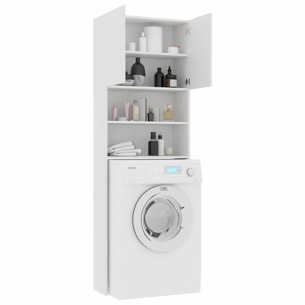 Best Sale β Washing Machine Cabinet White 64x25.5x190 cm Chipboard π 6 Best Sale β Washing Machine Cabinet White 64x25.5x190 cm Chipboard π - Image 4