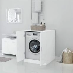 Cheapest ✨ Washing Machine Cabinet White 71x71.5x91.5 cm ⌛ -Appliances Sales Store Washing Machine Cabinet White 71x71 5x91 5 cm 486646 3