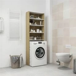 Top 10 π Washing Machine Cabinet White and Sonoma Oak 64x24x190 cm β€οΈ 12 Top 10 π Washing Machine Cabinet White and Sonoma Oak 64x24x190 cm β€οΈ -Appliances Sales Store Washing Machine Cabinet White and Sonoma Oak 64x24x190 cm 482935 4