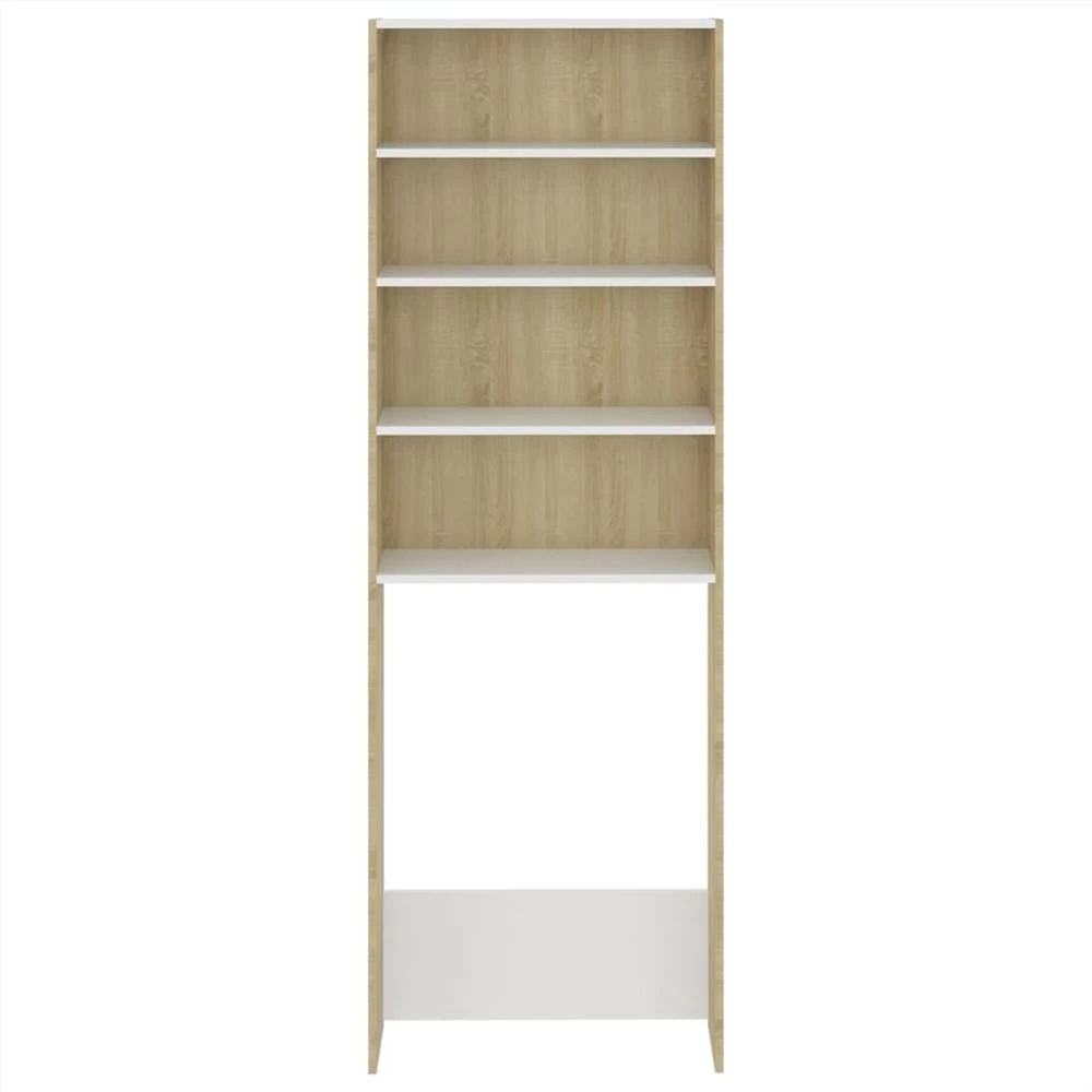 Top 10 π Washing Machine Cabinet White and Sonoma Oak 64x24x190 cm β€οΈ 8 Top 10 π Washing Machine Cabinet White and Sonoma Oak 64x24x190 cm β€οΈ - Image 6