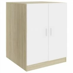 Top 10 😉 Washing Machine Cabinet White and Sonoma Oak 71x71.5x91.5 cm 🛒 -Appliances Sales Store Washing Machine Cabinet White and Sonoma Oak 71x71 5x91 5 cm 486667 1