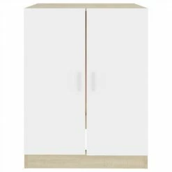 Top 10 😉 Washing Machine Cabinet White and Sonoma Oak 71x71.5x91.5 cm 🛒 -Appliances Sales Store Washing Machine Cabinet White and Sonoma Oak 71x71 5x91 5 cm 486667 4