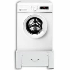 Discount ⌛ Washing Machine Pedestal with Drawer White 😉 -Appliances Sales Store Washing Machine Pedestal with Drawer White 429212 1