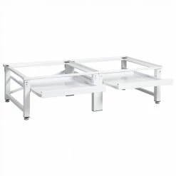 Discount 🥰 Washing and Drying Machine Pedestal with Pull-out Shelves White ✔️ -Appliances Sales Store Washing and Drying Machine Pedestal with Pull out Shelves White 487389 4