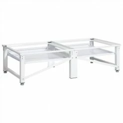 Discount 🥰 Washing and Drying Machine Pedestal with Pull-out Shelves White ✔️ -Appliances Sales Store Washing and Drying Machine Pedestal with Pull out Shelves White 487389 5