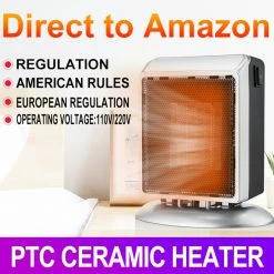 Buy 🎉 YND-900 900W Desktop Vertical Electric Heater, PTC Ceramic Flame Retardant Space Heater, 2-Gear Adjustment - EU Plug ✨ -Appliances Sales Store YND 900 900W Desktop Vertical Electric Heater EU Plug 512223 2