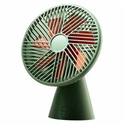 Wholesale 🔥 Xiaomi Youpin SOTHING Desktop Fan Super Wind Mute Circulating Air Fan 3 Speed Wind 90º Stepless Adjustment Portable Cooling Fan 4000mAh large Battery Capacity - Green 🌟