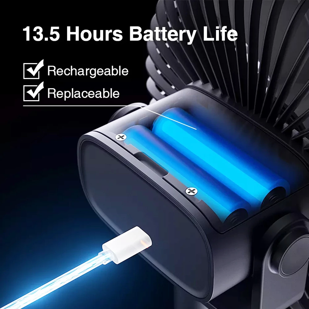 Top 10 ๐ JISULIFE F7B Portable Fan for Home Office Desk Table Clip Fan 4000mAh Battery Usb Rechargeable Silent Fans Ventiladores ๐ 7 Top 10 ๐ JISULIFE F7B Portable Fan for Home Office Desk Table Clip Fan 4000mAh Battery Usb Rechargeable Silent Fans Ventiladores ๐ - Image 5