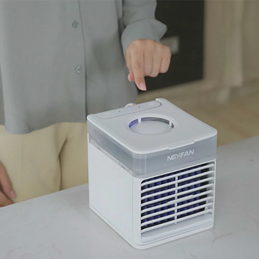 Cheapest π NexFan Portable Handheld Multifunctional Fast Cooling Air Conditioning Fan Purifying Air Eliminate Odor Three Modes USB Charging UV Version For Office Home - White π 6 Cheapest π NexFan Portable Handheld Multifunctional Fast Cooling Air Conditioning Fan Purifying Air Eliminate Odor Three Modes USB Charging UV Version For Office Home - White π - Image 4